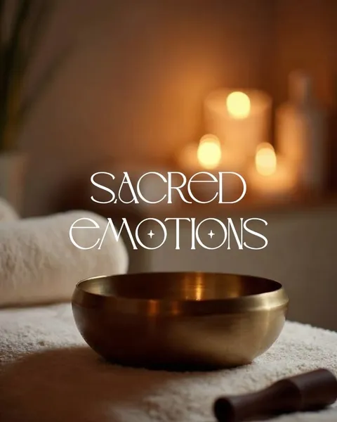 Sacred Emotions - Handcrafted bronze singing bowl on soft linen with warm candle glow